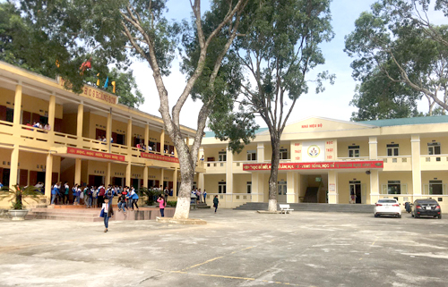 Một góc Trường THCS Hoàng Sơn (Nông Cống).